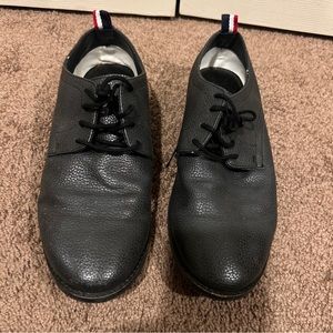 COPY - Ben sherman sz 5 pebble leather black boys tie shoes